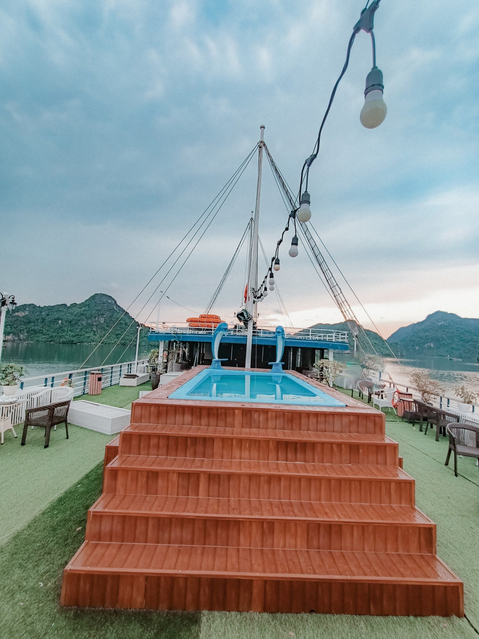 Lapinta Cruise Halong bay on boat